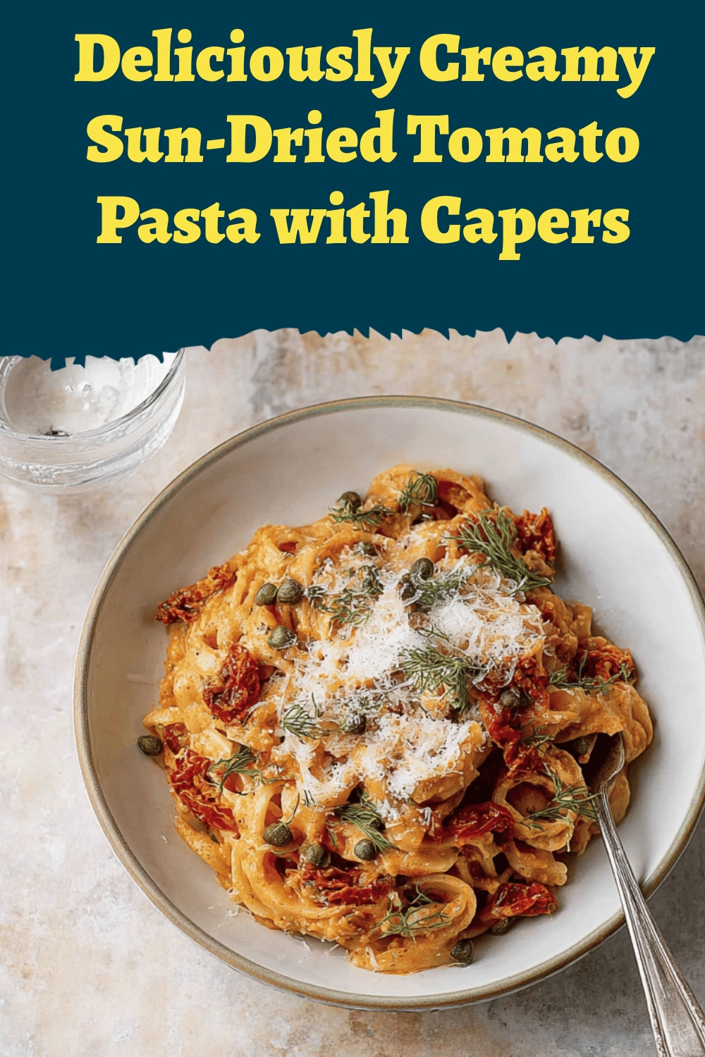 Deliciously Creamy Sun-Dried Tomato Pasta with Capers