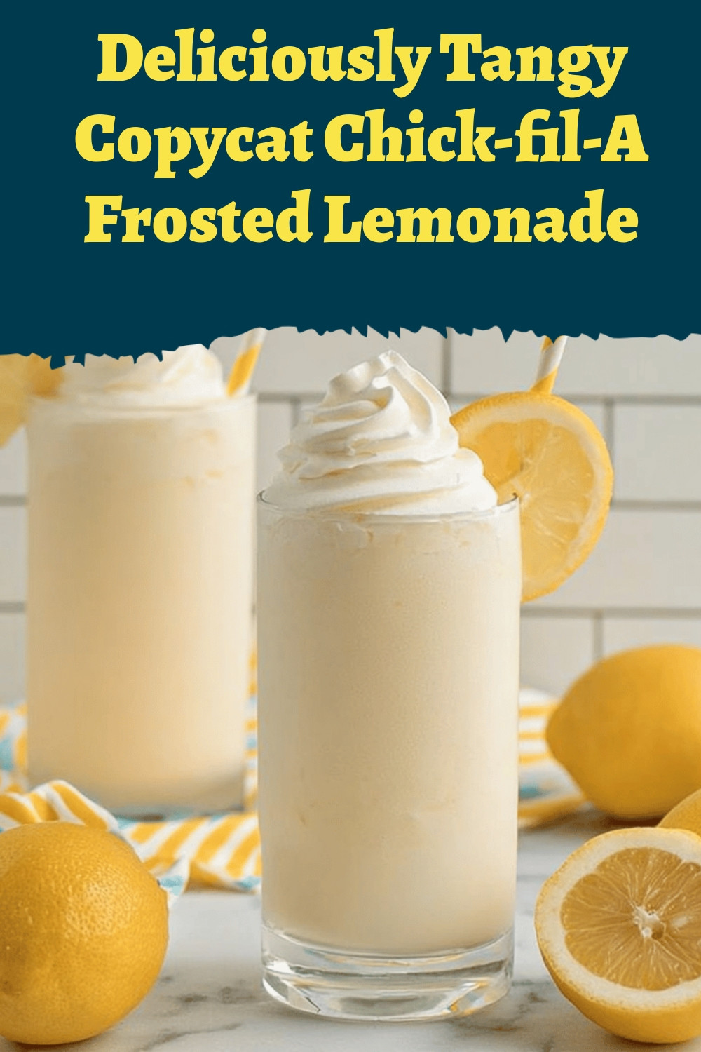 Deliciously Tangy Copycat Chick-fil-A Frosted Lemonade