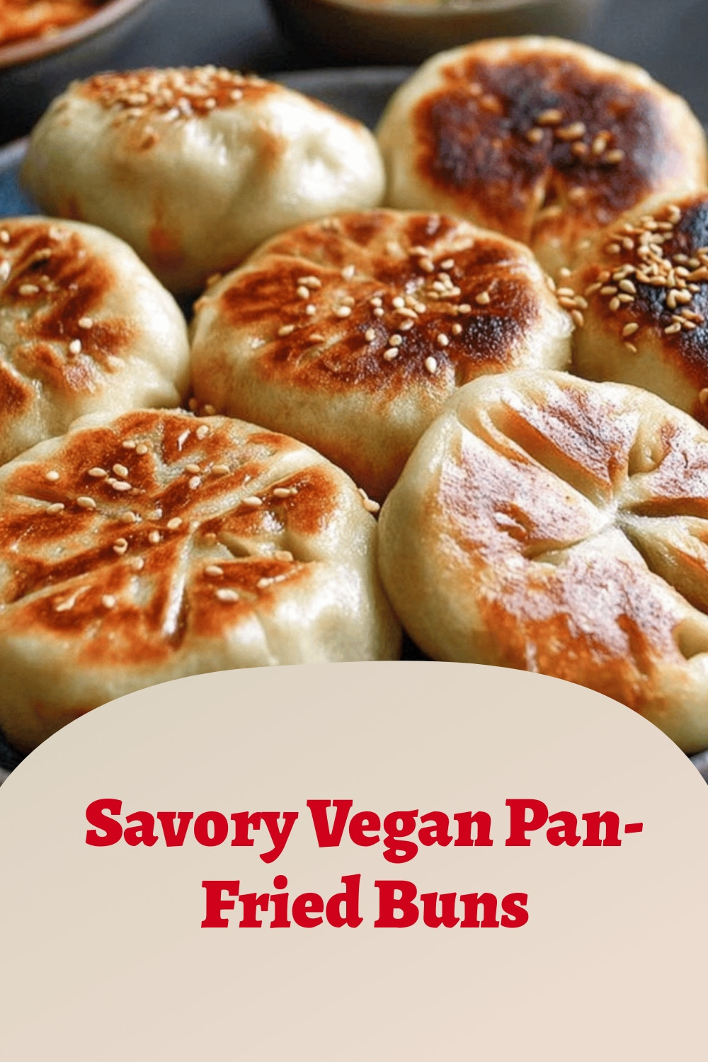 Savory Vegan Pan-Fried Buns
