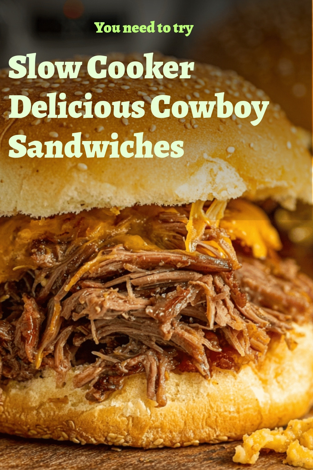 Slow Cooker Delicious Cowboy Sandwiches