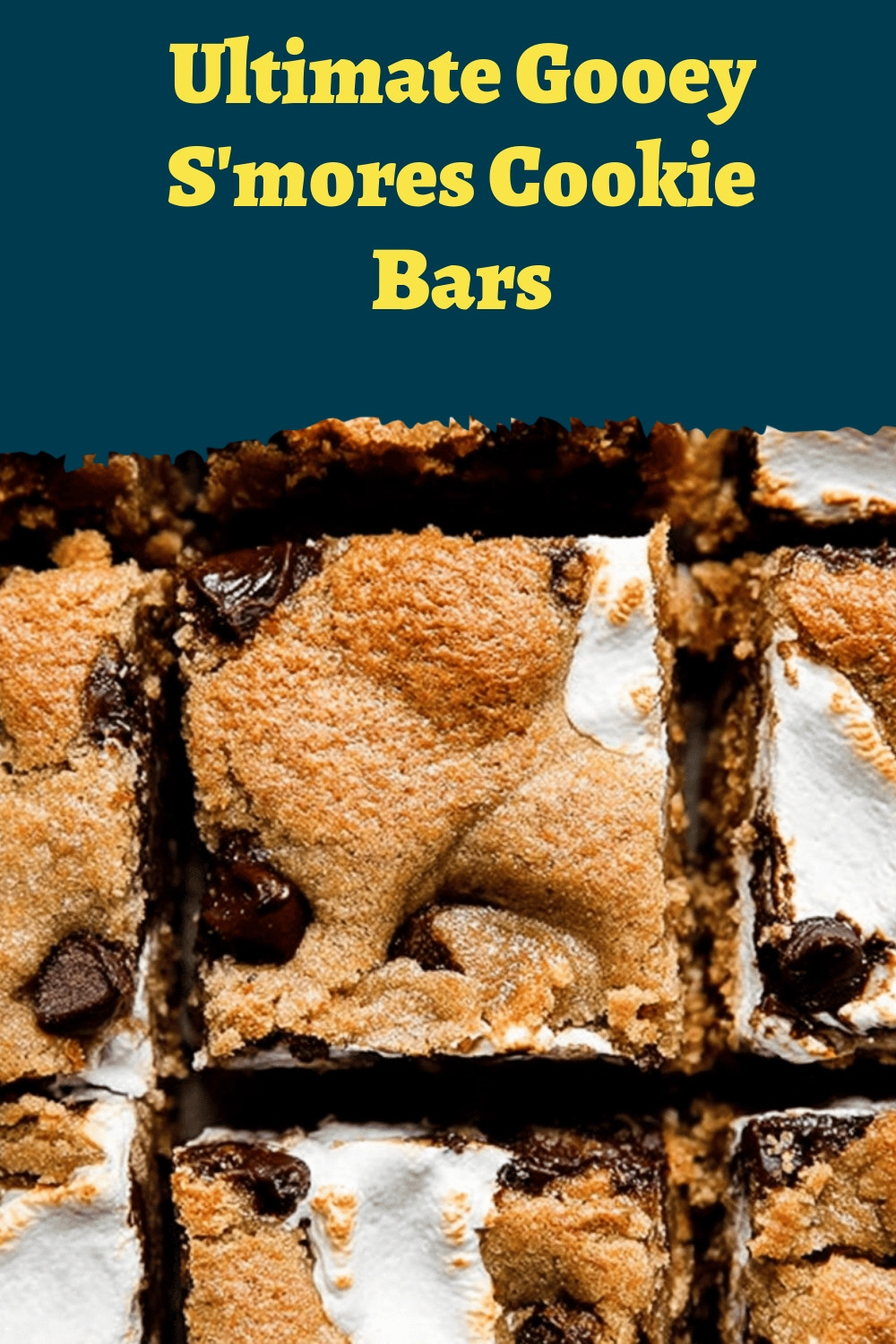 Ultimate Gooey S’mores Cookie Bars