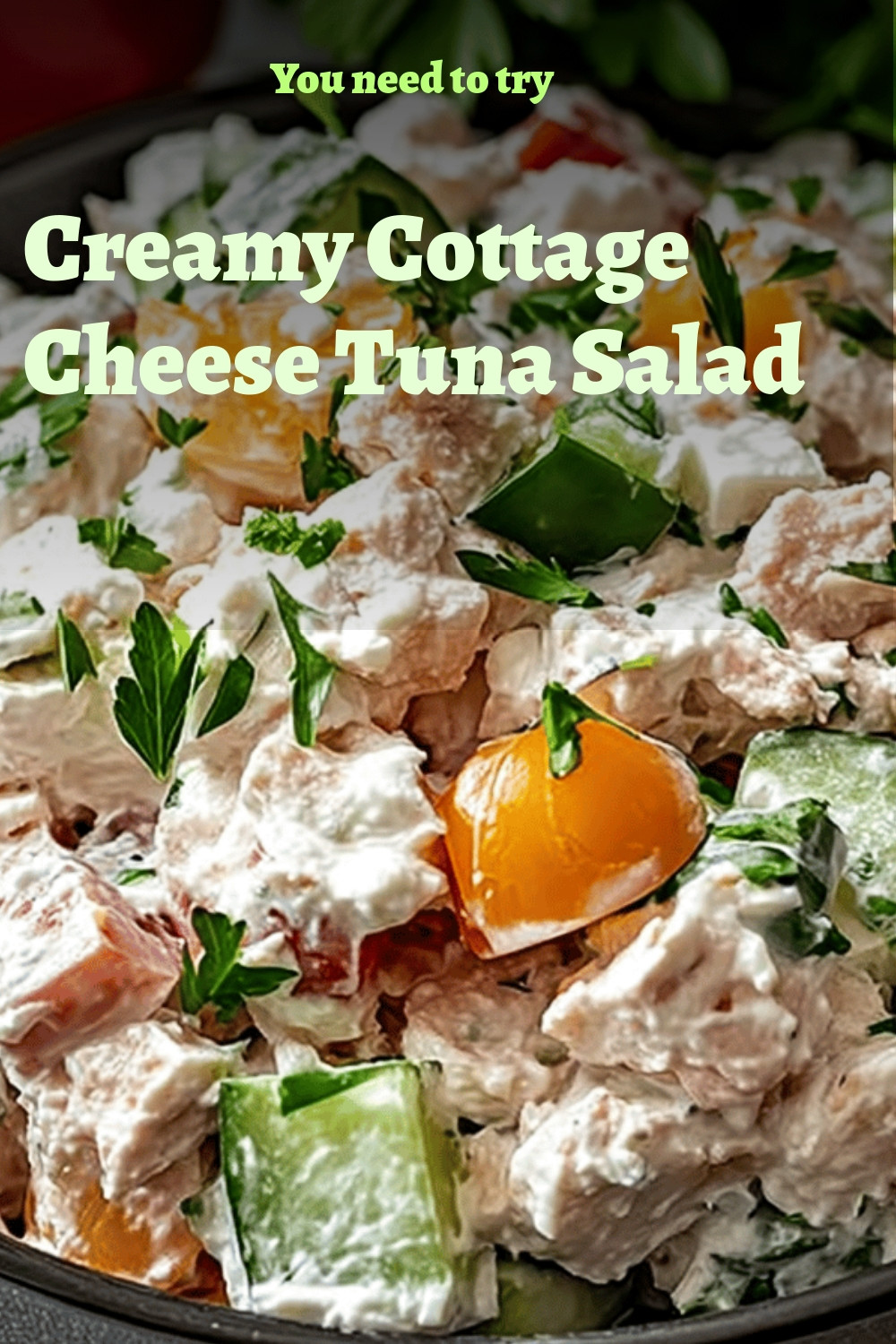 Creamy Cottage Cheese Tuna Salad