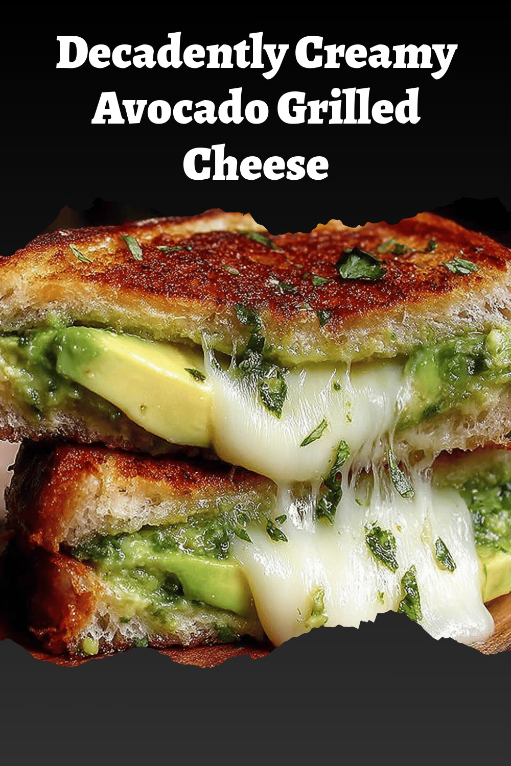 Decadently Creamy Avocado Grilled Cheese