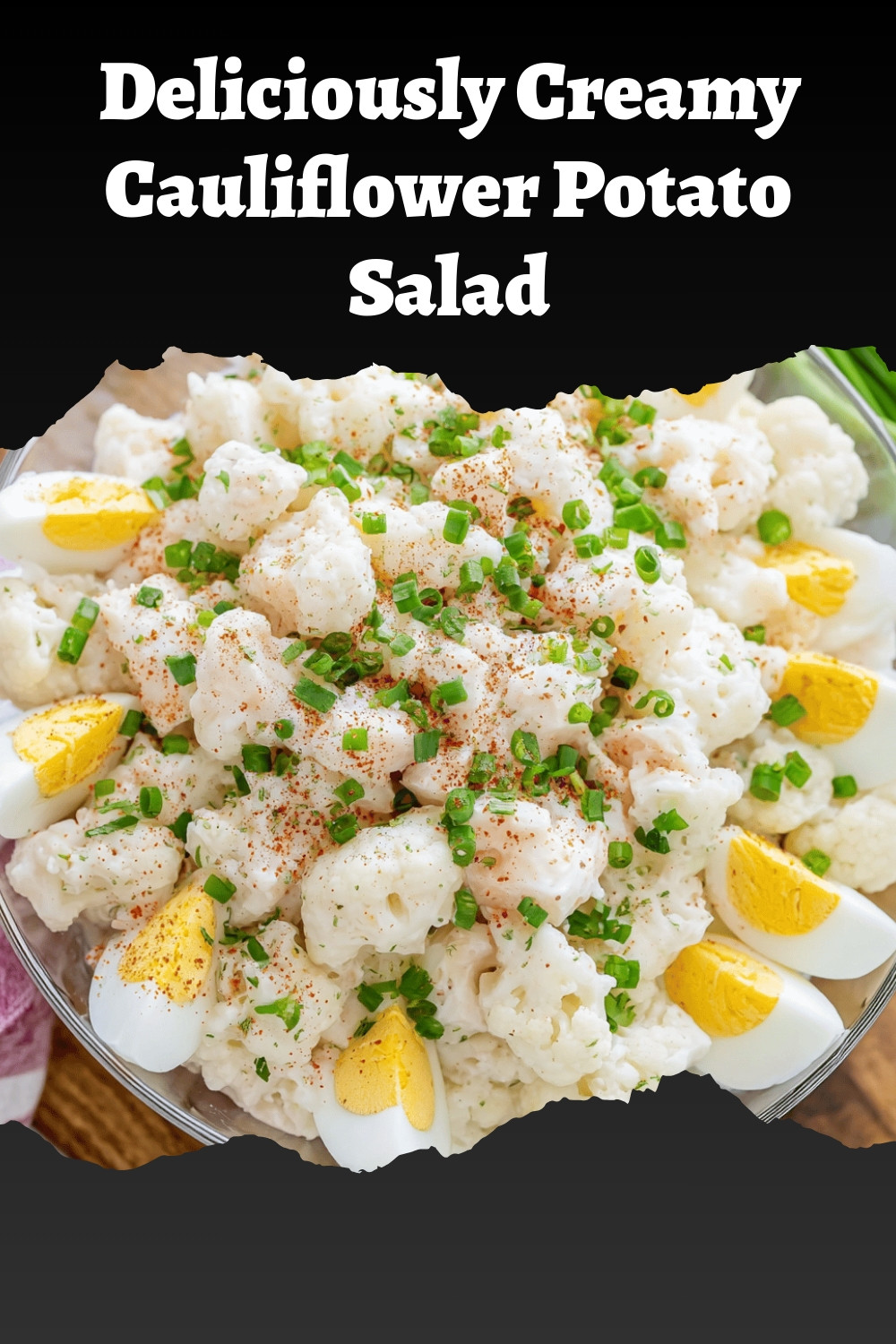 Deliciously Creamy Cauliflower Potato Salad