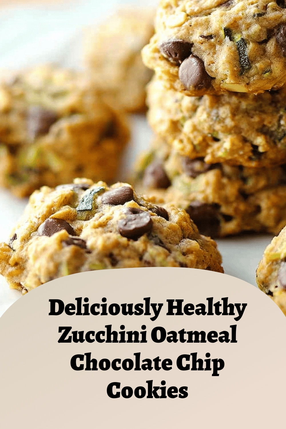 Deliciously Healthy Zucchini Oatmeal Chocolate Chip Cookies